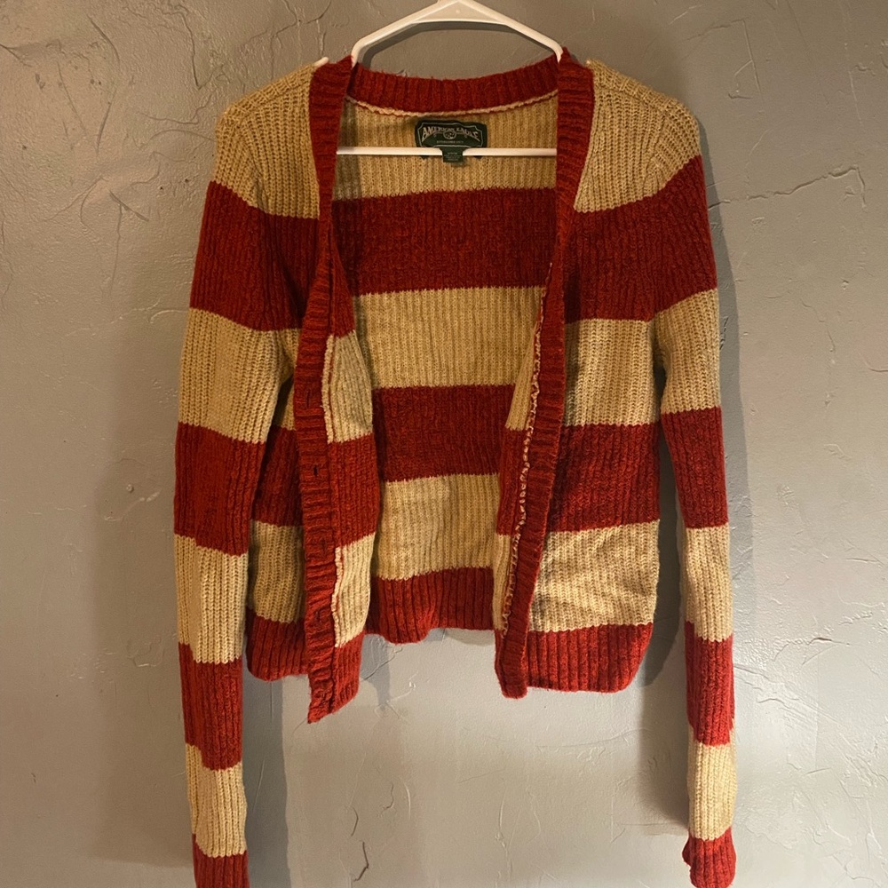 Vintage American Eagle: Striped Cardigan. Worn Twice.